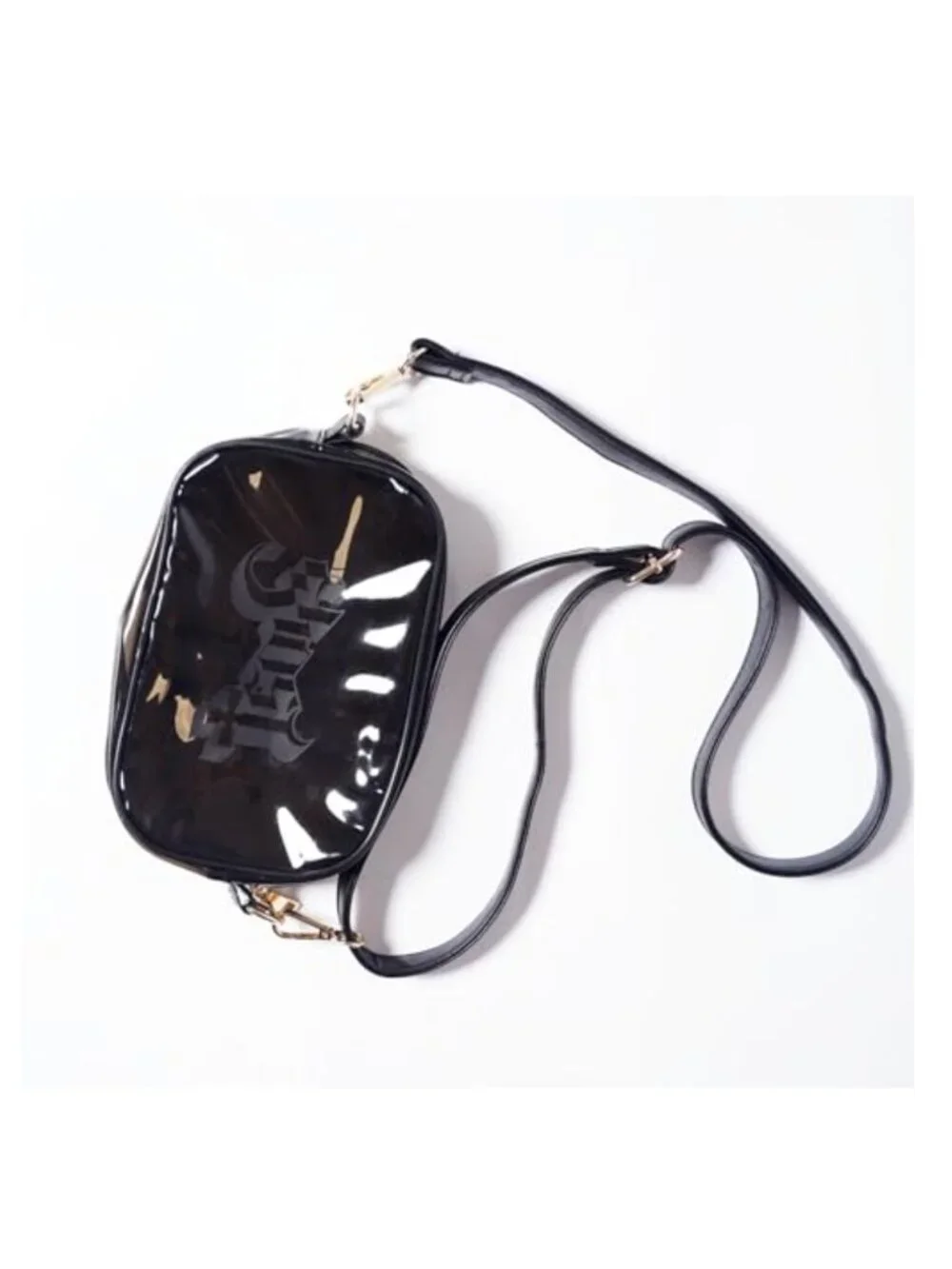 Clear PVC Crossbody Bag with Adjustable Strap, Concert Essential